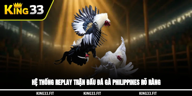 Hệ thống replay trận đấu đá gà Philippines rõ ràng